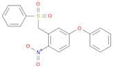 Benzene, 1-nitro-4-phenoxy-2-[(phenylsulfonyl)methyl]-