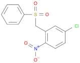 Benzene, 4-chloro-1-nitro-2-[(phenylsulfonyl)methyl]-
