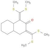 2(1H)-Naphthalenone, 1,3-bis[bis(methylthio)methylene]octahydro-