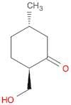 Cyclohexanone, 2-(hydroxymethyl)-5-methyl-, trans-