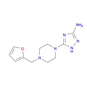 1H-1,2,4-Triazol-3-amine, 5-[4-(2-furanylmethyl)-1-piperazinyl]-