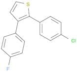 Thiophene, 2-(4-chlorophenyl)-3-(4-fluorophenyl)-