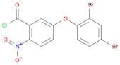 Benzoyl chloride, 5-(2,4-dibromophenoxy)-2-nitro-