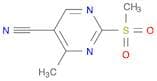 4-Methyl-2-(methylsulfonyl)pyrimidine-5-carbonitrile