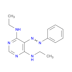 4,6-Pyrimidinediamine, N,N'-diethyl-5-(phenylazo)-