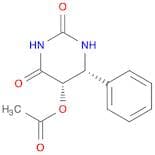 2,4(1H,3H)-Pyrimidinedione, 5-(acetyloxy)dihydro-6-phenyl-, cis-