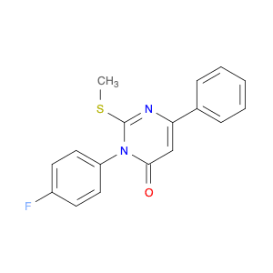 4(3H)-Pyrimidinone, 3-(4-fluorophenyl)-2-(methylthio)-6-phenyl-