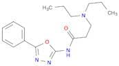 Propanamide, 3-(dipropylamino)-N-(5-phenyl-1,3,4-oxadiazol-2-yl)-