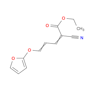 2,4-Pentadienoic acid, 2-cyano-5-(2-furanyloxy)-, ethyl ester