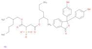 sodium; 1,2-bis(2-ethylhexoxycarbonyl)ethanesulfonate; 3,3-bis(4-hydroxyphenyl)isobenzofuran-1-one