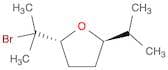 Furan, 2-(1-bromo-1-methylethyl)tetrahydro-5-(1-methylethyl)-, trans-