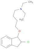 1-Butanamine, 4-[(2-chloro-2,3-dihydro-1H-inden-1-yl)oxy]-N,N-diethyl-