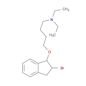 1-Butanamine, 4-[(2-bromo-2,3-dihydro-1H-inden-1-yl)oxy]-N,N-diethyl-