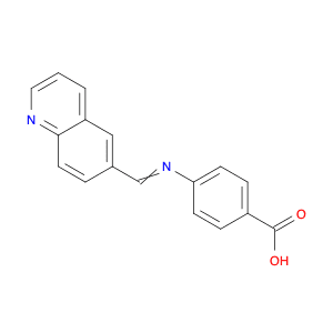 Benzoic acid, 4-[(6-quinolinylmethylene)amino]-