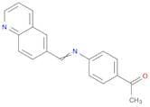 Ethanone, 1-[4-[(6-quinolinylmethylene)amino]phenyl]-