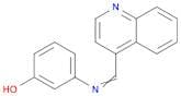 Phenol, 3-[(4-quinolinylmethylene)amino]-