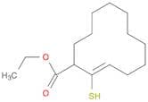 2-Cyclododecene-1-carboxylic acid, 2-mercapto-, ethyl ester, (Z)-