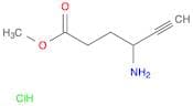5-Hexynoic acid, 4-amino-, methyl ester, hydrochloride