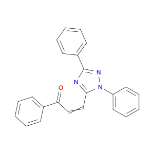 2-Propen-1-one, 3-(1,3-diphenyl-1H-1,2,4-triazol-5-yl)-1-phenyl-