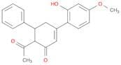 2-Cyclohexen-1-one, 6-acetyl-3-(2-hydroxy-4-methoxyphenyl)-5-phenyl-
