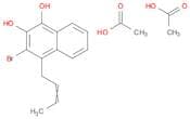 1,2-Naphthalenediol, 3-bromo-4-(2-butenyl)-, diacetate