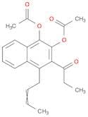1-Propanone, 1-[3,4-bis(acetyloxy)-1-(2-butenyl)-2-naphthalenyl]-