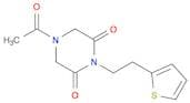 2,6-Piperazinedione, 4-acetyl-1-[2-(2-thienyl)ethyl]-