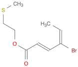 2,4-Hexadienoic acid, 4-bromo-, 2-(methylthio)ethyl ester, (Z,E)-