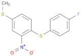 Benzene, 1-[(4-fluorophenyl)thio]-4-(methylthio)-2-nitro-