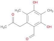 Benzaldehyde, 2,4-dihydroxy-3,5-dimethyl-6-(2-oxopropyl)-