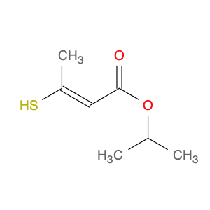 2-Butenoic acid, 3-mercapto-, 1-methylethyl ester, (E)-