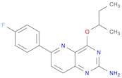Pyrido[3,2-d]pyrimidin-2-amine, 6-(4-fluorophenyl)-4-(1-methylpropoxy)-