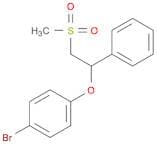 Benzene, 1-bromo-4-[2-(methylsulfonyl)-1-phenylethoxy]-