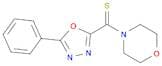 Morpholine, 4-[(5-phenyl-1,3,4-oxadiazol-2-yl)thioxomethyl]-
