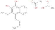 1,2-Naphthalenediol, 4-(2-butenyl)-3-ethyl-, diacetate