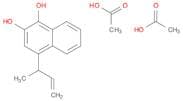 1,2-Naphthalenediol, 4-(1-methyl-2-propenyl)-, diacetate