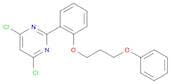 Pyrimidine, 4,6-dichloro-2-[(3-phenoxypropoxy)phenyl]-