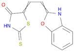 4-Thiazolidinone, 5-(2(3H)-benzoxazolylideneethylidene)-2-thioxo-