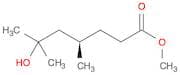 Heptanoic acid, 6-hydroxy-4,6-dimethyl-, methyl ester, (R)-