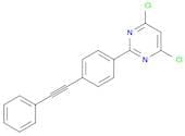 Pyrimidine, 4,6-dichloro-2-[4-(phenylethynyl)phenyl]-