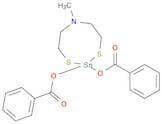 4H-1,3,6,2-Dithiazastannocine, 2,2-bis(benzoyloxy)tetrahydro-6-methyl-