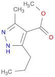 1H-Pyrazole-4-carboxylic acid, 3-methyl-5-propyl-, methyl ester