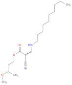 2-Propenoic acid, 2-cyano-3-(decylamino)-, 3-methoxybutyl ester