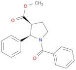 3-Pyrrolidinecarboxylic acid, 1-benzoyl-2-phenyl-, methyl ester, cis-