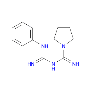 1-Pyrrolidinecarboximidamide, N-[imino(phenylamino)methyl]-