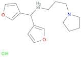 Pyrrolidine, 1-[3-(di-3-furanylmethylsilyl)propyl]-, hydrochloride