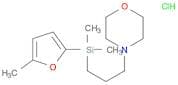 Morpholine, 4-[3-[dimethyl(5-methyl-2-furanyl)silyl]propyl]-, hydrochloride