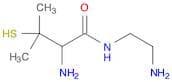 Butanamide, 2-amino-N-(2-aminoethyl)-3-mercapto-3-methyl-
