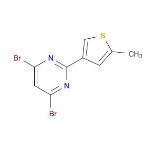 Pyrimidine, 4,6-dibromo-2-(5-methyl-3-thienyl)-
