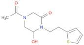 Piperazinone, 4-acetyl-6-hydroxy-1-[2-(2-thienyl)ethyl]-